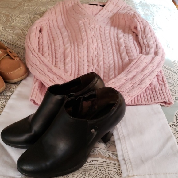 Jeanne Pierre dusty rose sweater - Picture 5 of 8